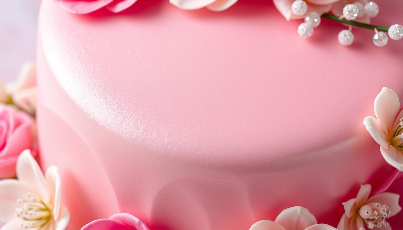 Shimmering Pink Fondant